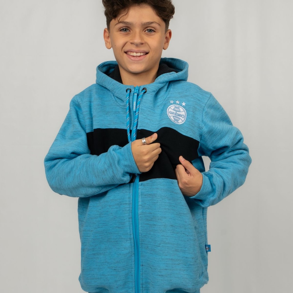Imagem 3 do produto Blusão de Moletom Gremio Oficial Escudo Bordado Surf Center Infantil