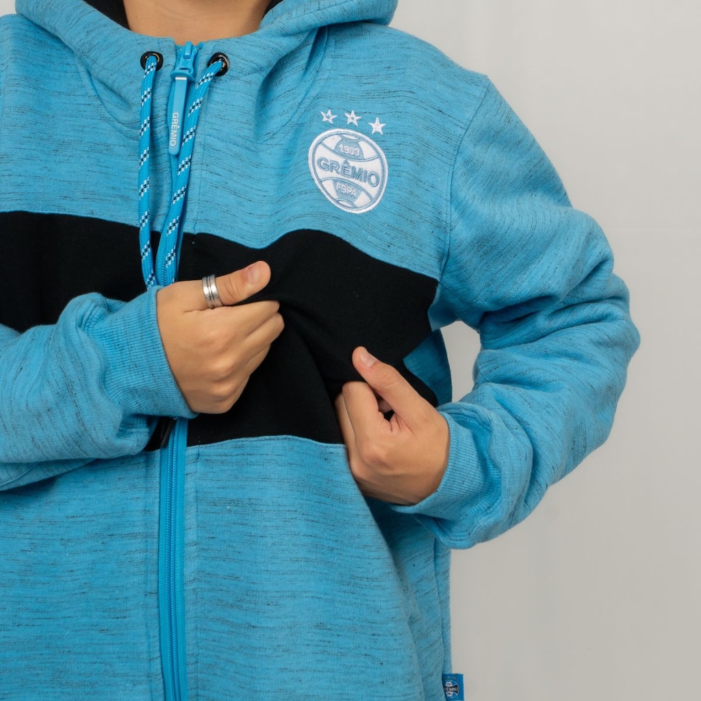 Imagem 5 do produto Blusão de Moletom Gremio Oficial Escudo Bordado Surf Center Infantil
