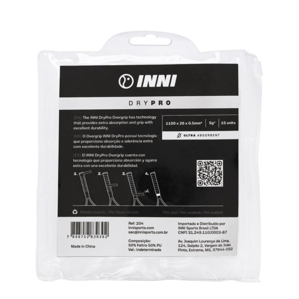 Imagem 5 do produto Overgrip Inni DryPro com 15 Unidades