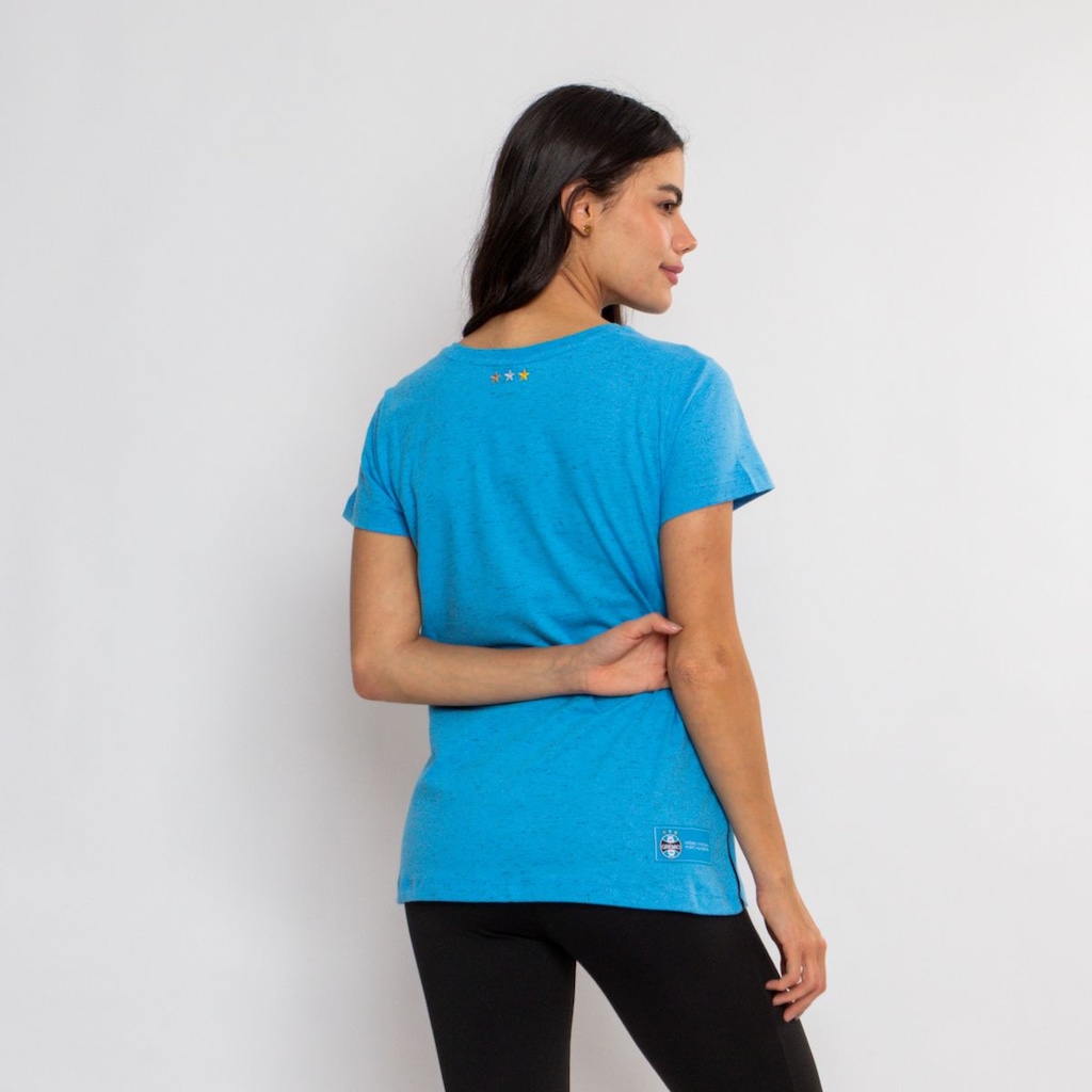 Imagem 5 do produto Camiseta Feminina Surf Center Clássica Grêmio Escudo Bordado