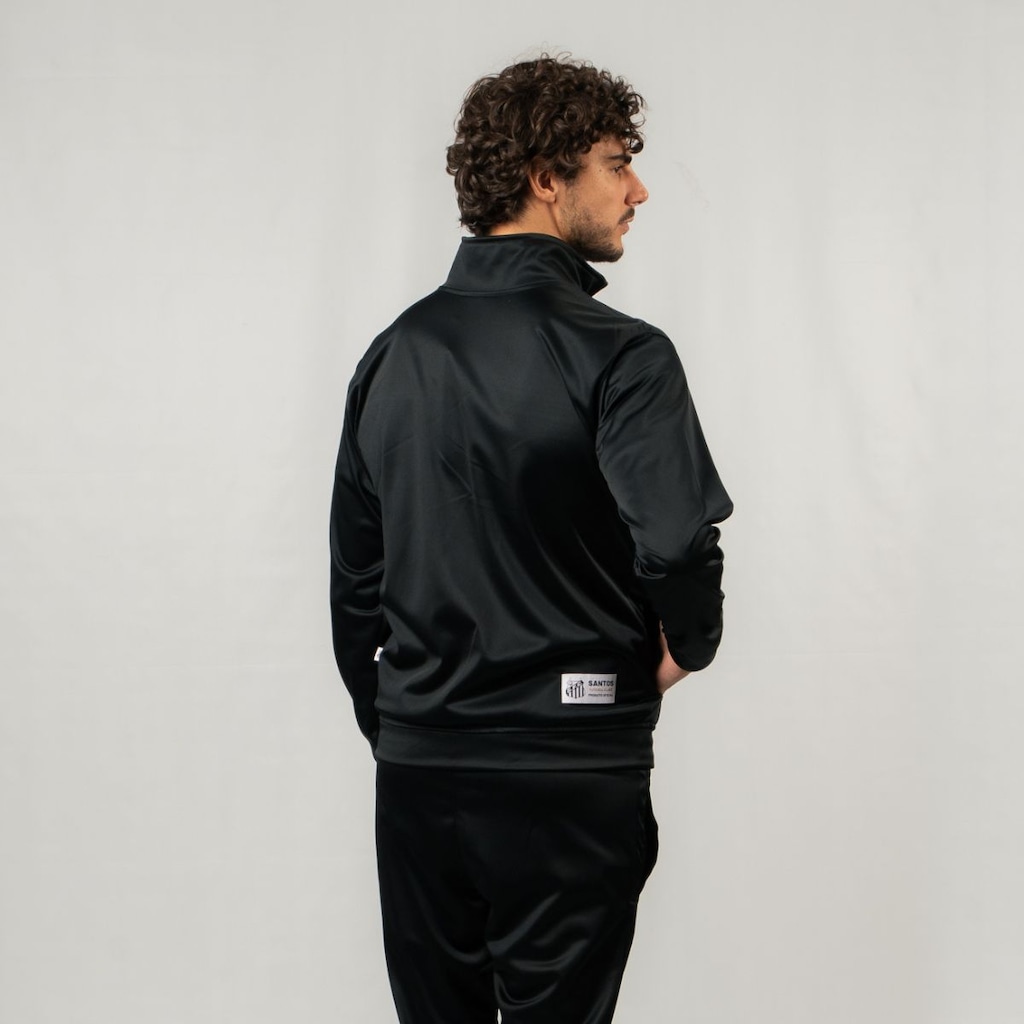 Imagem 2 do produto Agasalho de Moletom do Santos Oficial Esportivo Sintético Surf Center Masculino