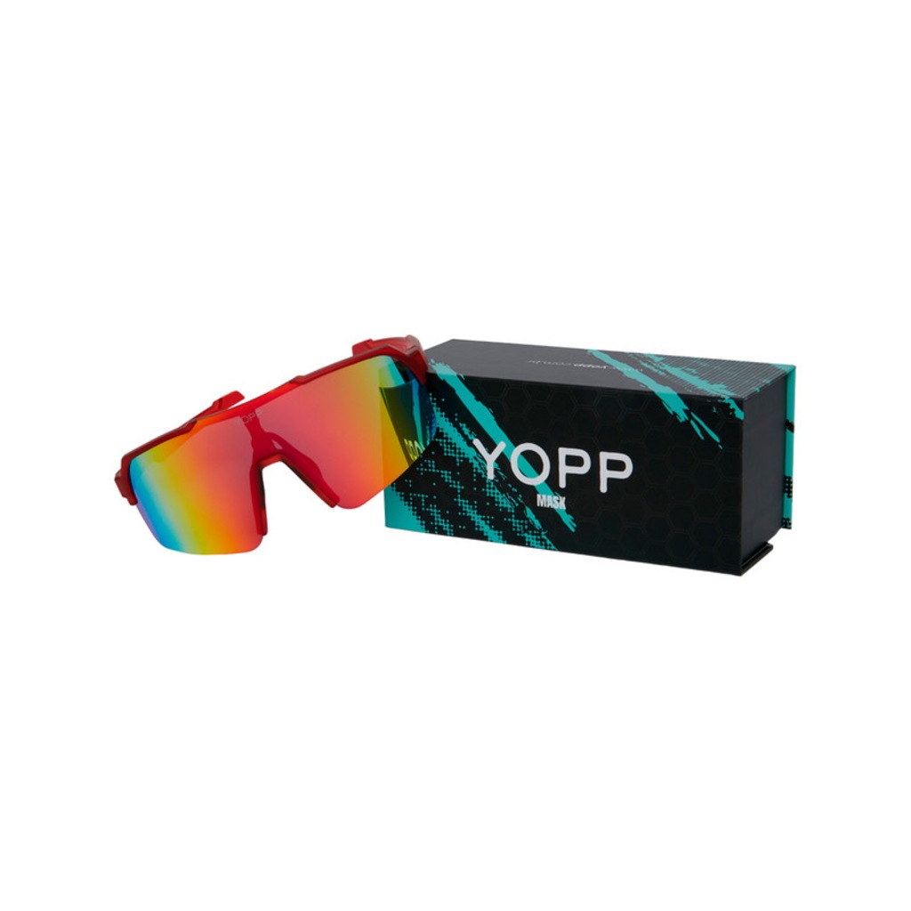 Imagem 4 do produto Óculos de Sol Esportivo Yopp Uv400 Corrida e Bike Mask L 2.2