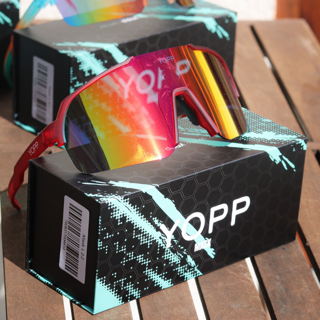 Imagem 5 do produto Óculos de Sol Esportivo Yopp Uv400 Corrida e Bike Mask L 2.2