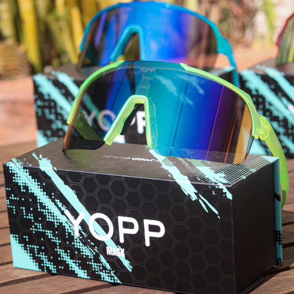 Imagem 5 do produto Óculos de Sol Esportivo Yopp Uv400 Corrida e Bike Mask L 2.3