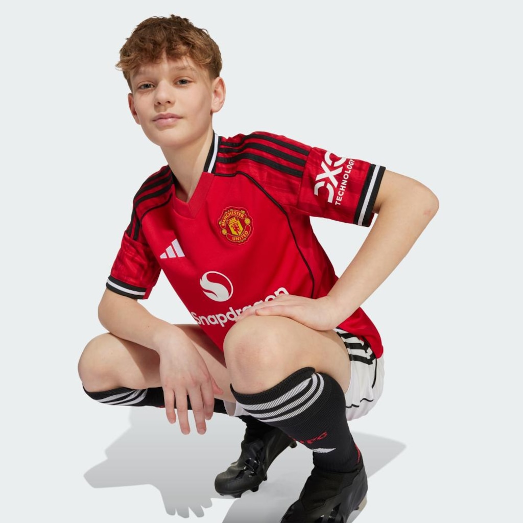 Imagem 4 do produto Camisa Manchester United I 25/26 Infantil Adidas