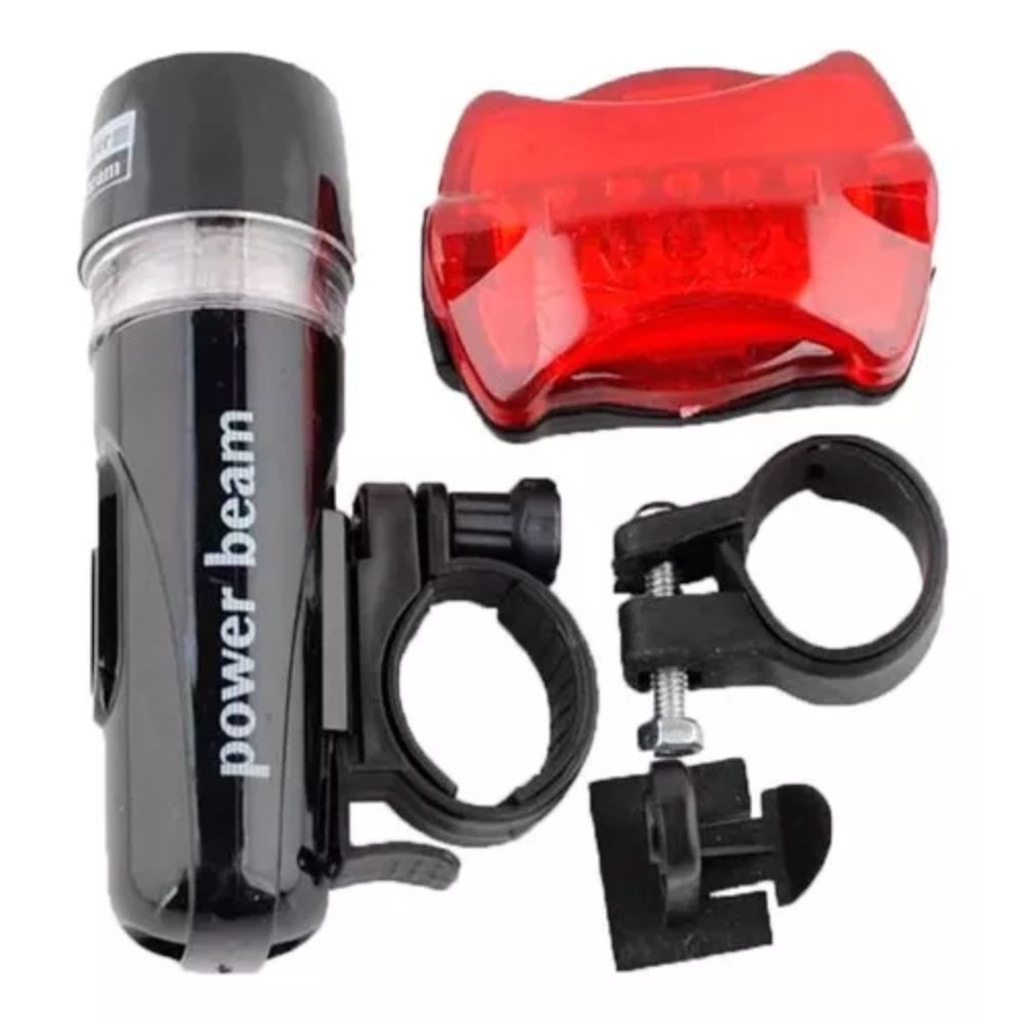 Imagem 3 do produto Kit Farol Lanterna LED Bike Bicicleta DK Traseira e Dianteira