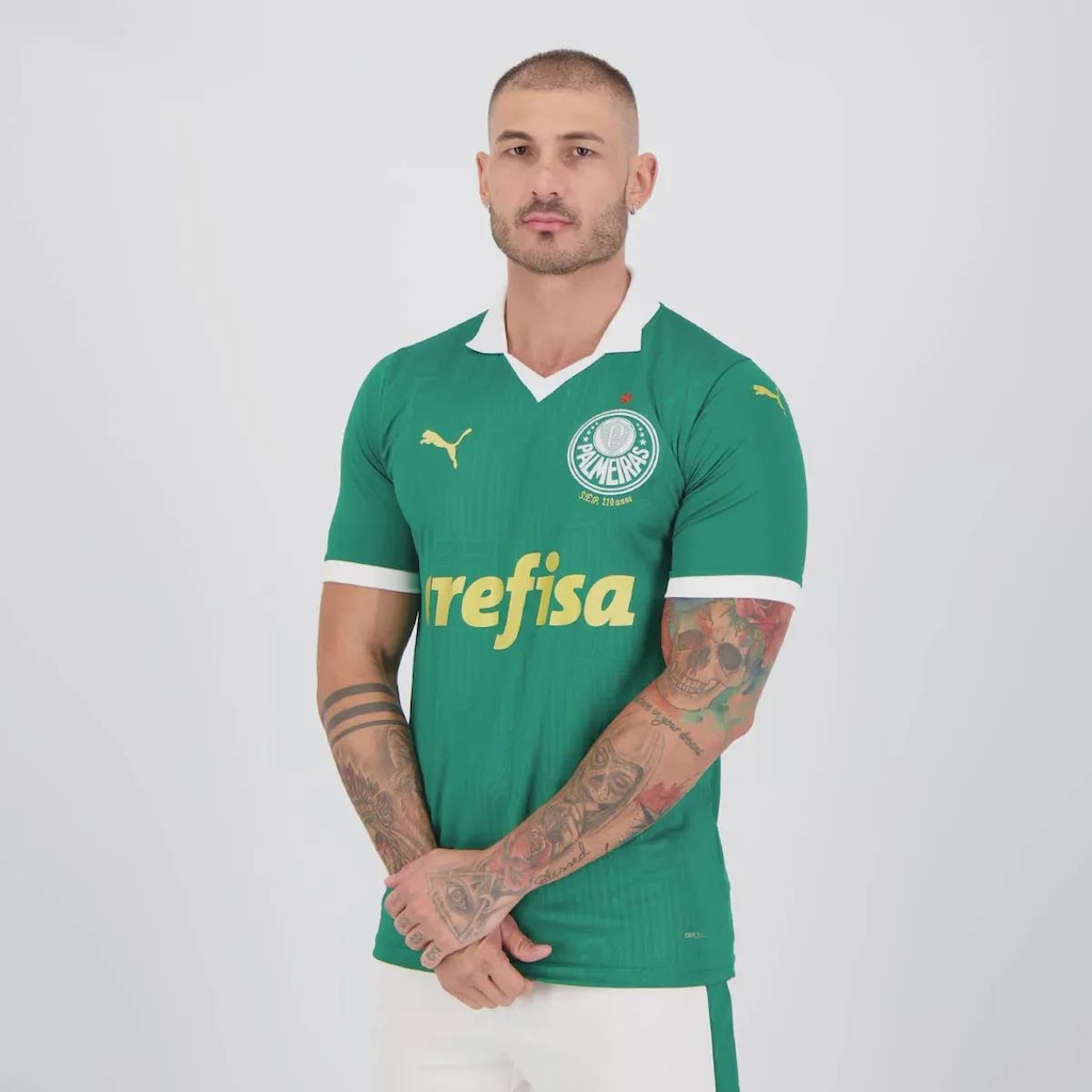 Imagem 4 do produto Camisa do Palmeiras I 24/25 Puma 9 Vitor Roque Masculina