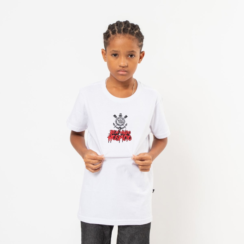 Imagem 5 do produto Camiseta do Corinthians Oficial Bem Vindo Ao Hospício Surf Center Infantil