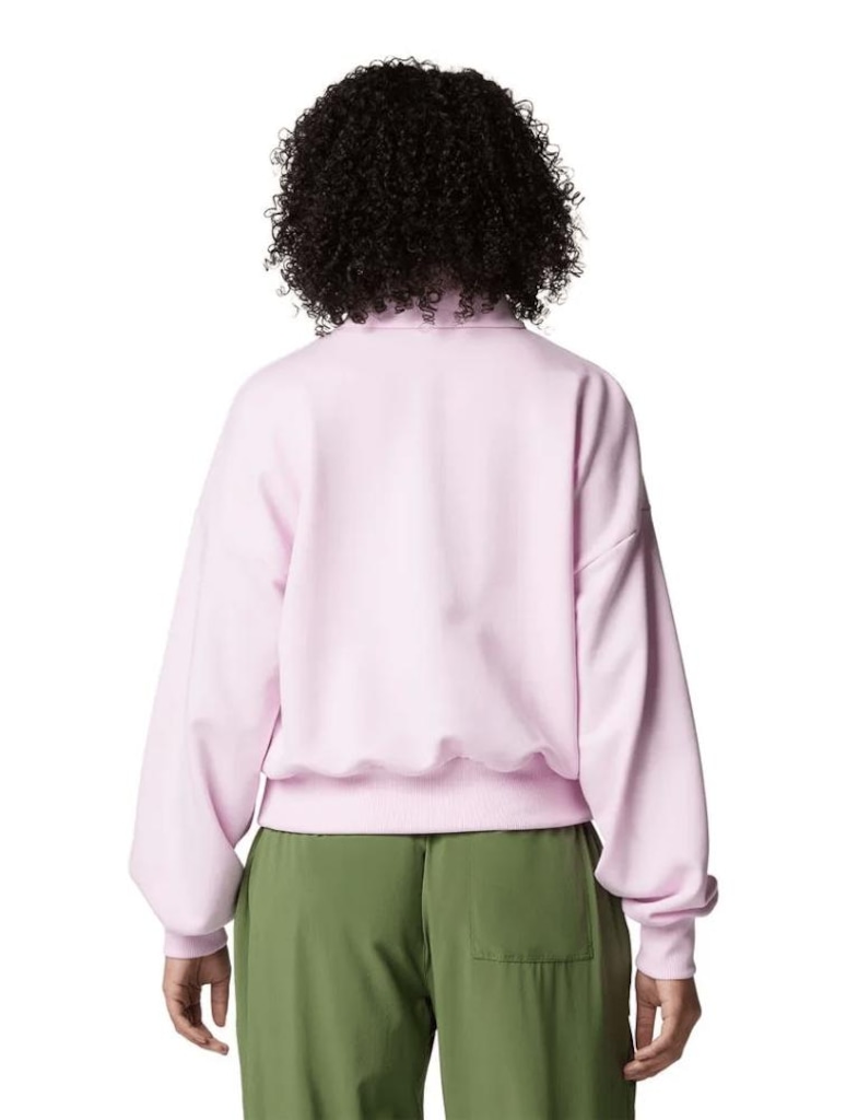 Imagem 2 do produto Blusão de Moletom Feminino Canyon Quarter Zip sem Capuz
