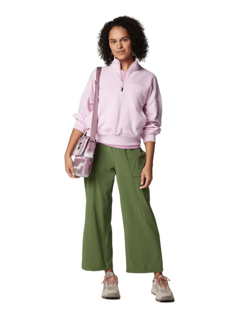 Imagem 3 do produto Blusão de Moletom Feminino Canyon Quarter Zip sem Capuz