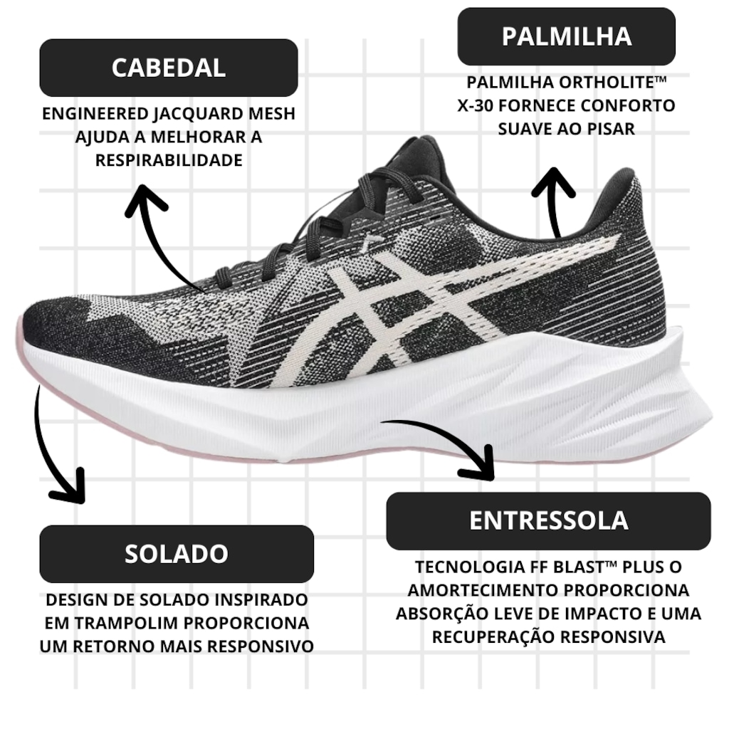 Imagem 5 do produto Tênis Feminino Asics Dynablast 5 + Par de Meia