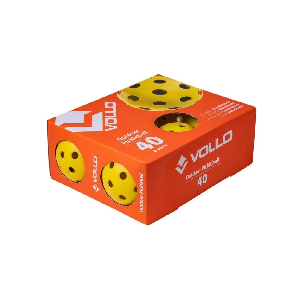 Imagem 5 do produto Kit 6 Bolas Pickleball 40 Furos Vollo