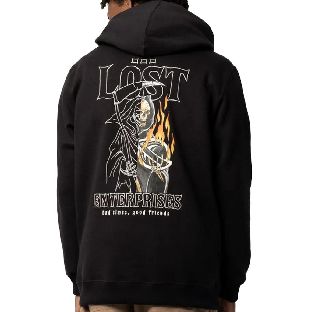 Imagem 2 do produto Blusão de Moletom Masculino Lost Bad Times com Capuz