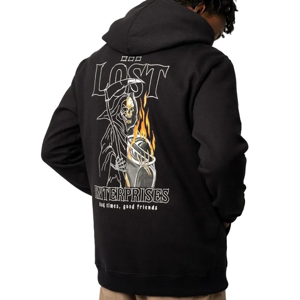 Imagem 3 do produto Blusão de Moletom Masculino Lost Bad Times com Capuz