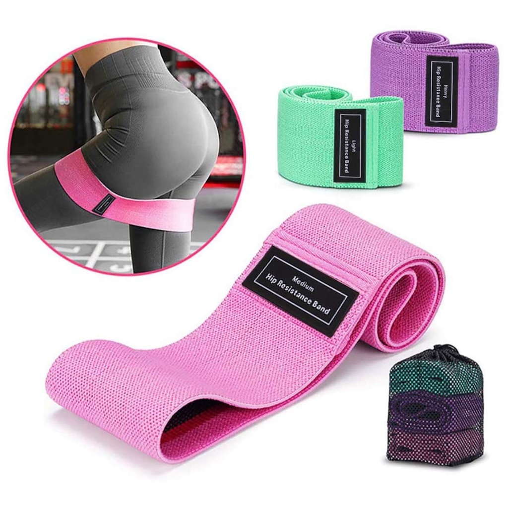 Imagem 2 do produto Faixas Elásticas de Exercícios SM Hip Resistance Bands
