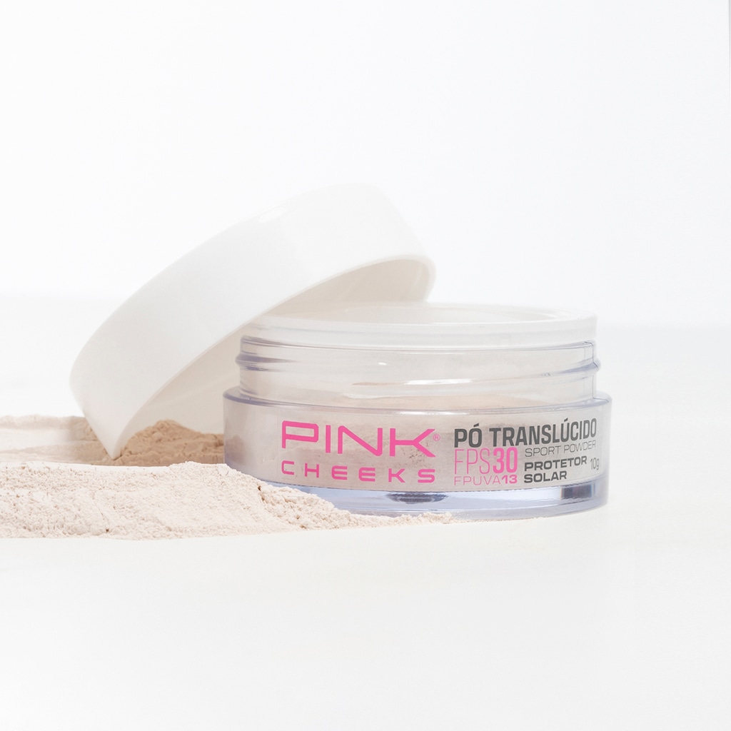 Imagem 2 do produto Pó Translúcido Pink Cheeks Sport Powder com Protetor Solar FPS30 FPUVA13 10g