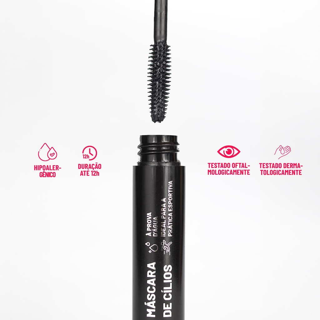 Imagem 4 do produto Mascara de cílios Pink Cheeks Sport Eyelash Mascara preta 8g