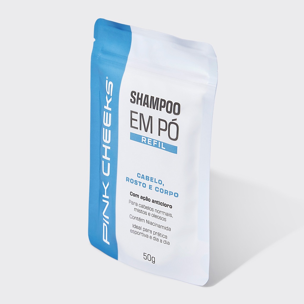 Imagem 2 do produto Shampoo Pink Cheeks em Pó 3 em 1 Refil 50g