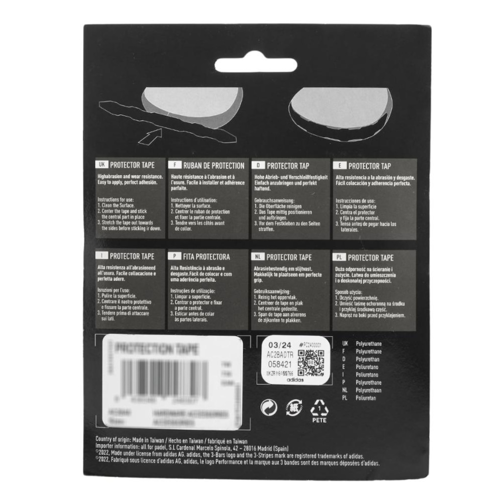 Imagem 3 do produto Fita Protetora adidas Padel e Beach Antishock Protection Transparente