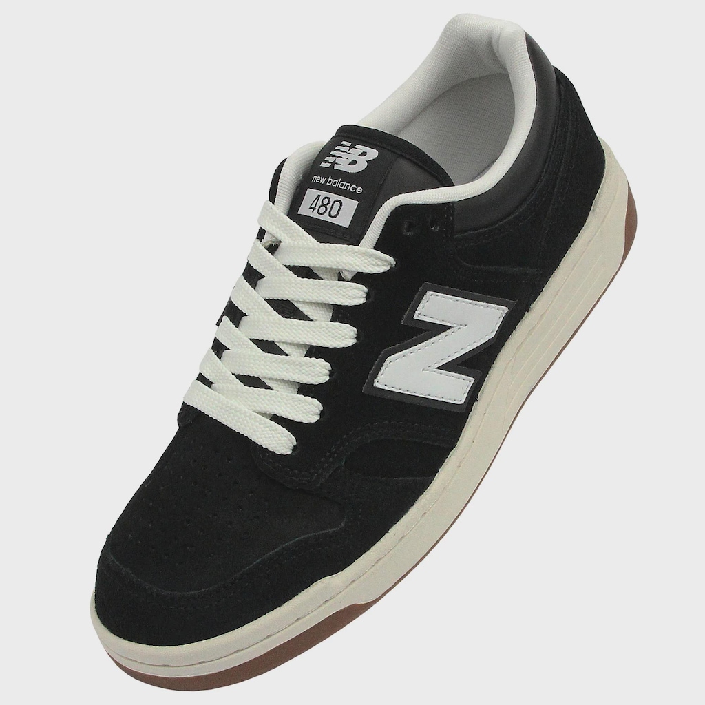 Imagem 4 do produto Tênis Masculino New Balance NB 480 Low Black Sea Salt