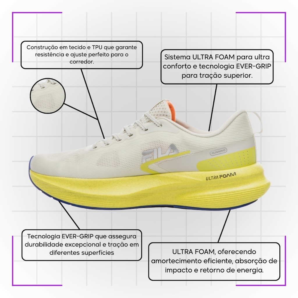 Imagem 5 do produto Tênis Feminino Fila Racer Fastpace + Par de Meia