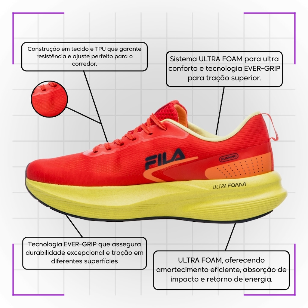Imagem 3 do produto Tênis Masculino Fila Racer Fastpace + Par de Meia