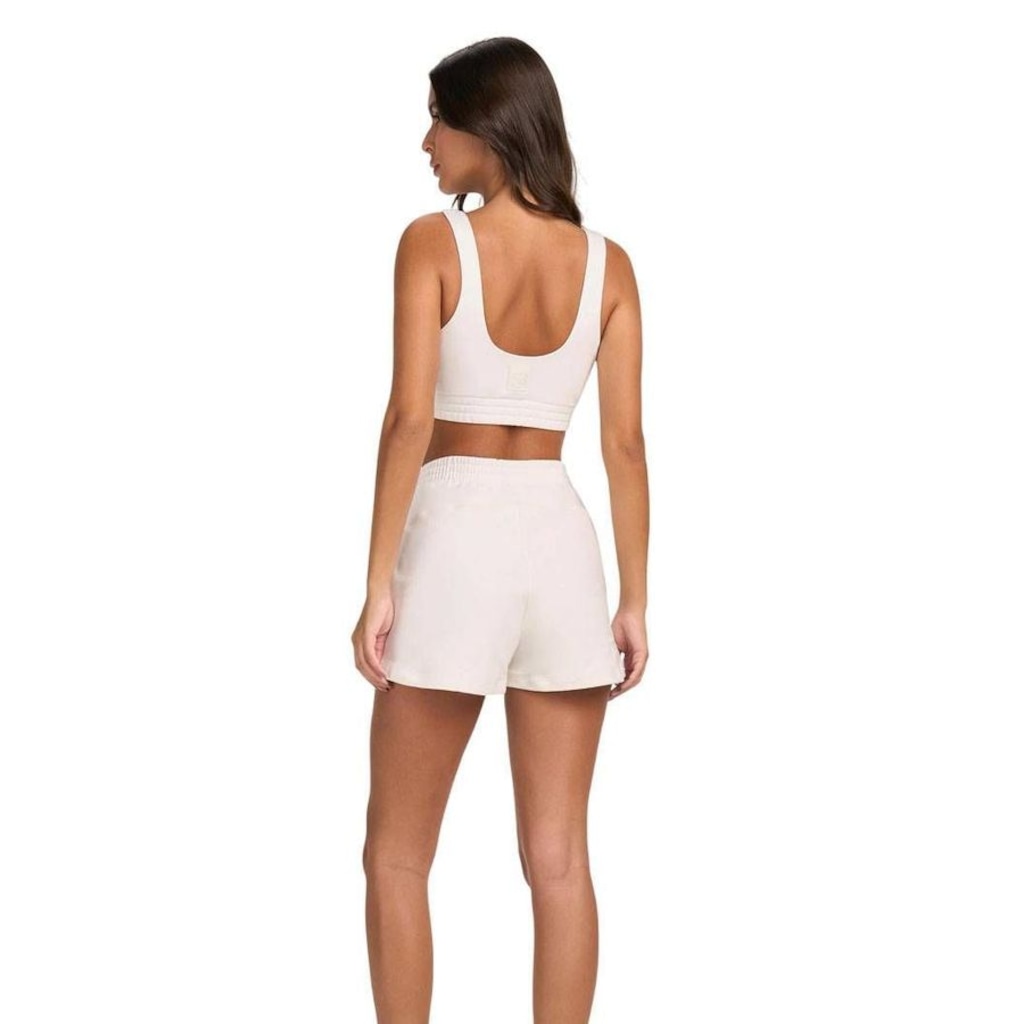 Imagem 2 do produto Shorts Alto Giro Moletom Bolso Feminino