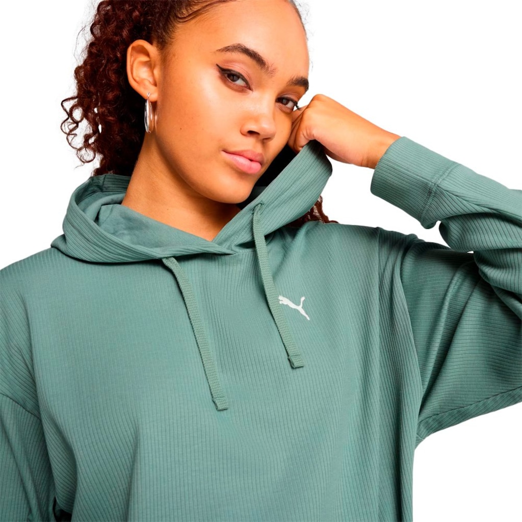 Imagem 3 do produto Blusão de Moletom Puma Ess Elevated Comfort Rib Feminino