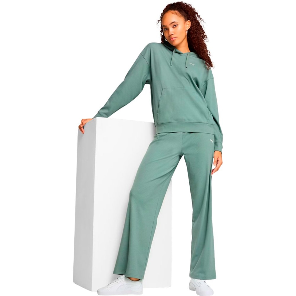Imagem 4 do produto Blusão de Moletom Puma Ess Elevated Comfort Rib Feminino