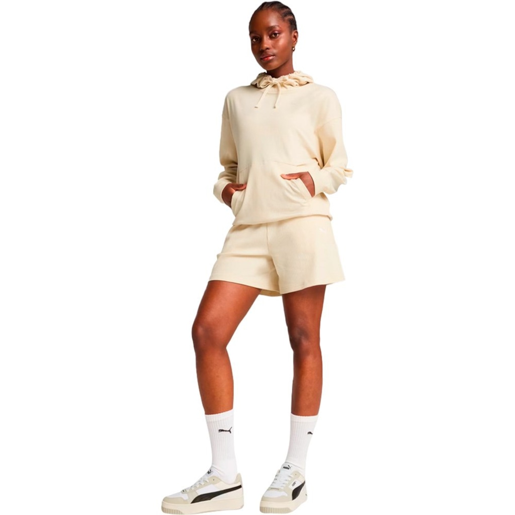 Imagem 4 do produto Blusão de Moletom Puma Ess Elevated Comfort Rib Feminino