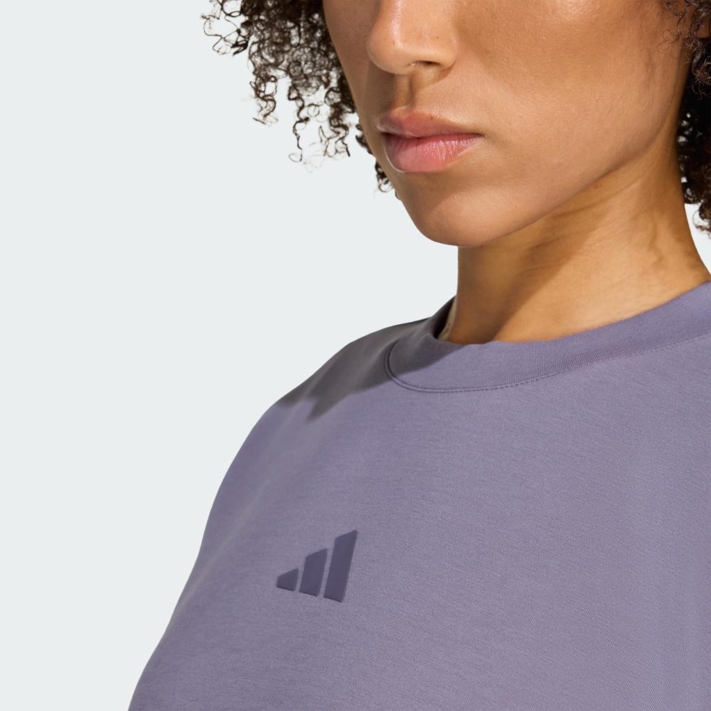 Imagem 5 do produto Blusão de Moletom Gola Careca Feminino Adidas Designed-for-Training Warm-Up