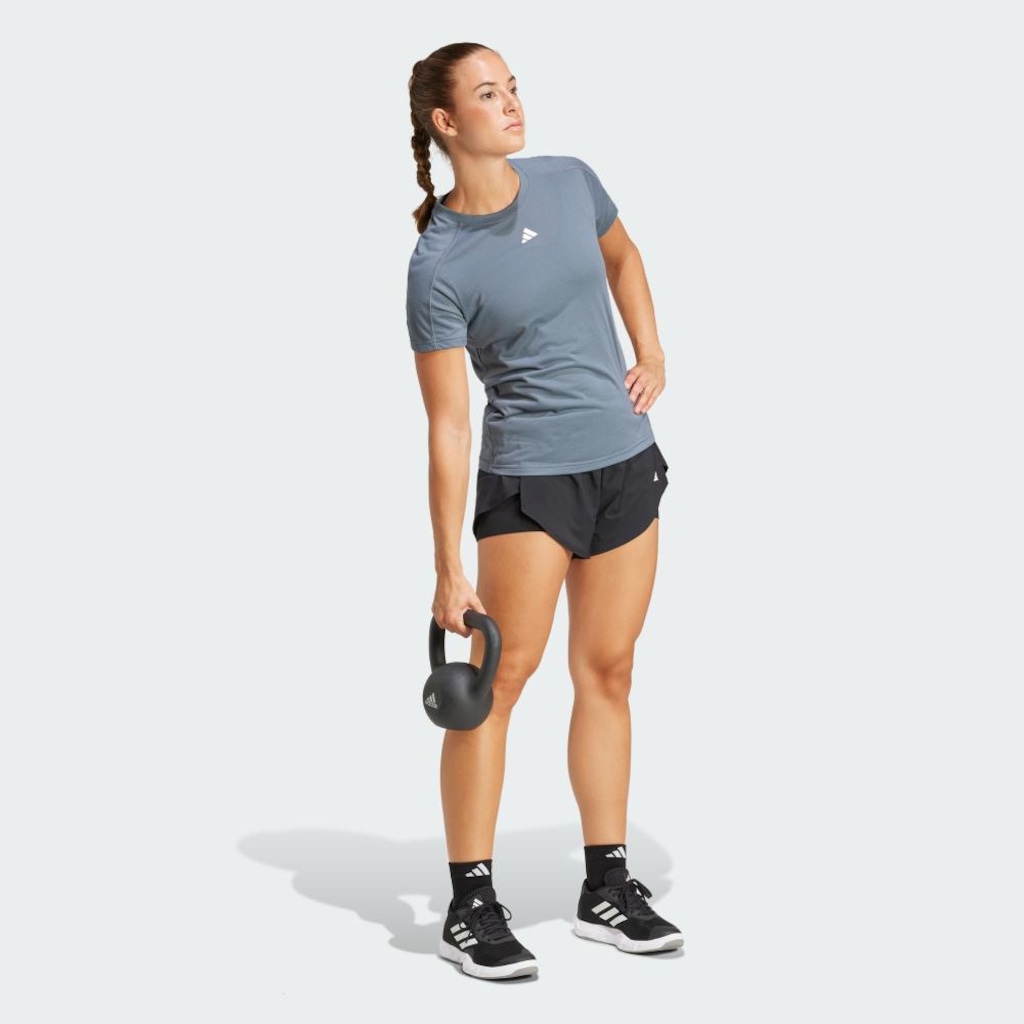 Imagem 4 do produto Camiseta Feminina adidas Gola Careca AEROREADY Train Essentials Minimal Branding