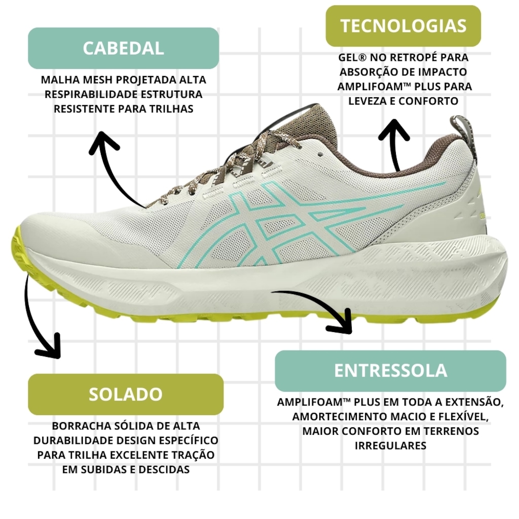 Imagem 5 do produto Tênis Masculino Asics Gel Sonoma 8 + Par de Meia