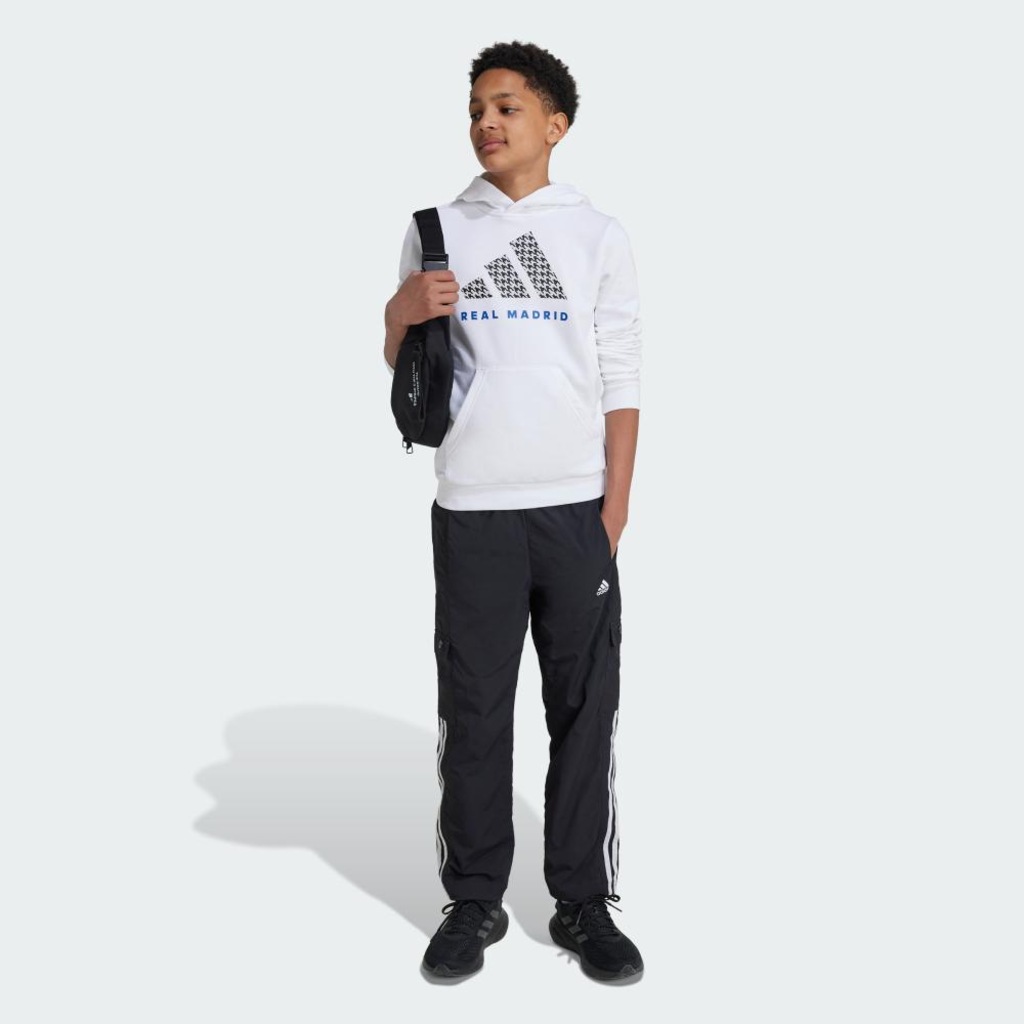 Imagem 3 do produto Blusão de Moletom com Capuz Infantil Adidas Real Madrid