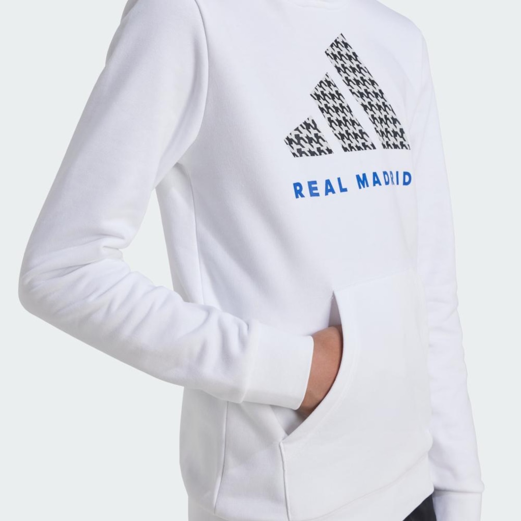 Imagem 4 do produto Blusão de Moletom com Capuz Infantil Adidas Real Madrid