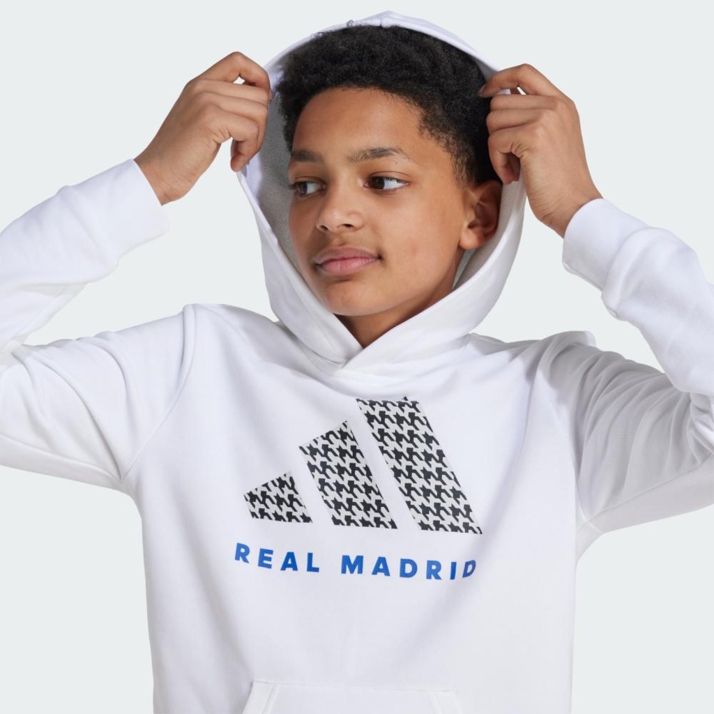 Imagem 5 do produto Blusão de Moletom com Capuz Infantil Adidas Real Madrid