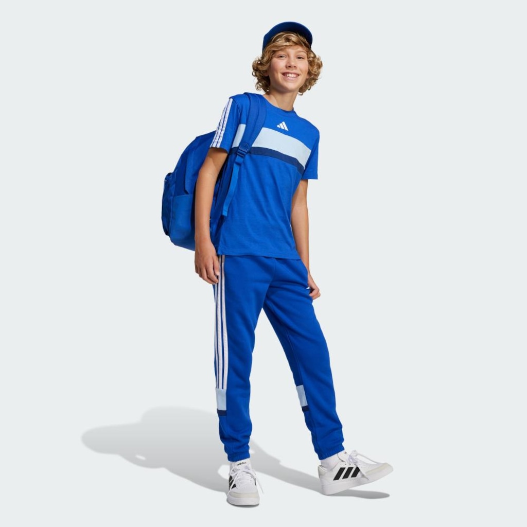 Imagem 3 do produto Camiseta Infantil Adidas Seasonal Essentials Tiberio Três Listras