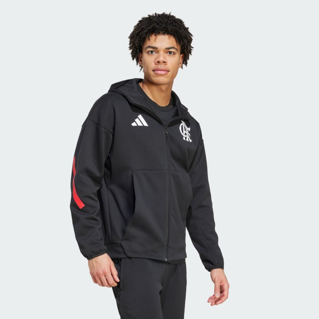 Imagem 4 do produto Jaqueta Hino Masculina Adidas CR Flamengo ADIDAS Z.N.E.