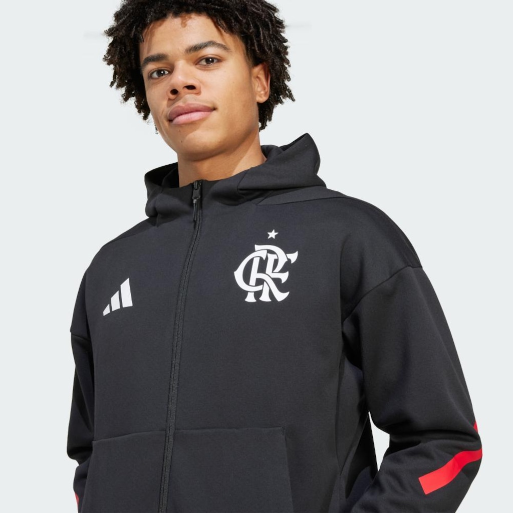 Imagem 5 do produto Jaqueta Hino Masculina Adidas CR Flamengo ADIDAS Z.N.E.