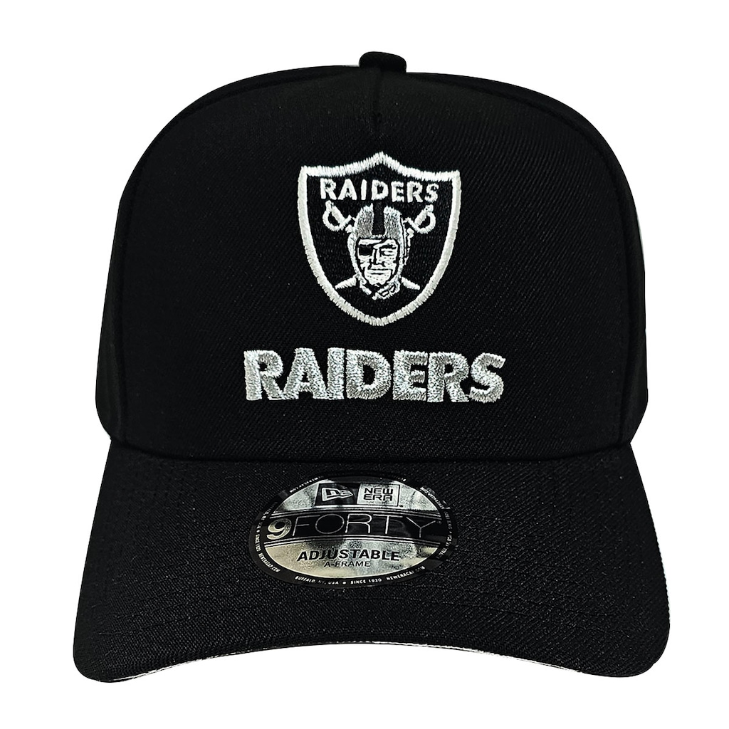 Imagem 2 do produto Boné Unissex New Era 9FORTY A-Frame Las Vegas Raiders Aba Curva