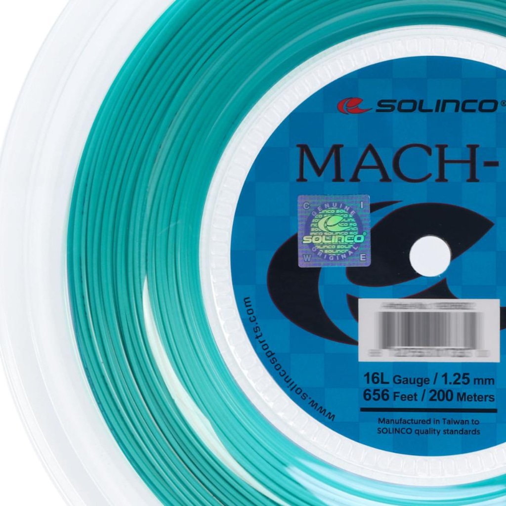 Imagem 2 do produto Corda Solinco Mach-10 16l 1.25mm - Rolo com 200 Metros