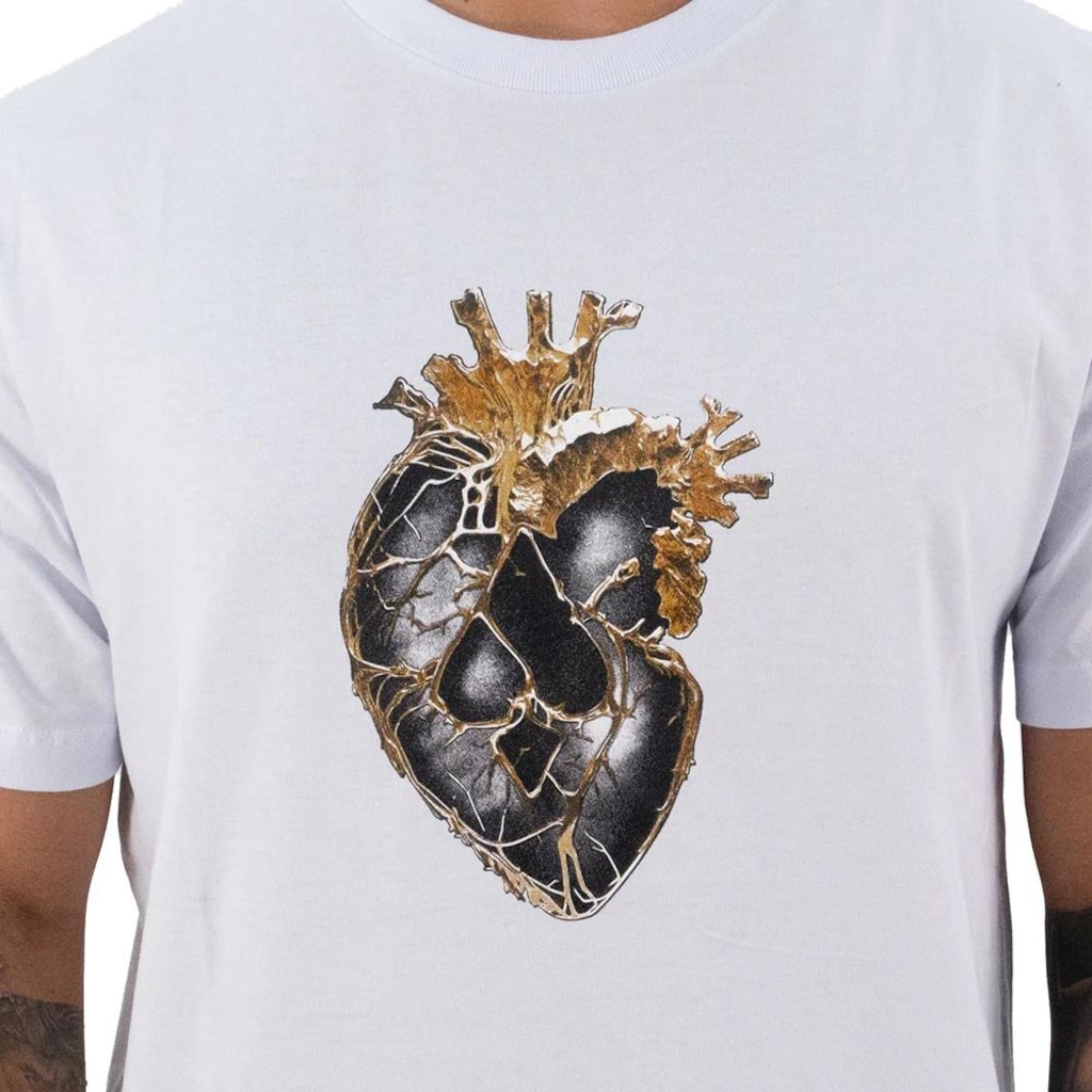 Imagem 3 do produto Camiseta Masculina MCD Coração Dourado WT25