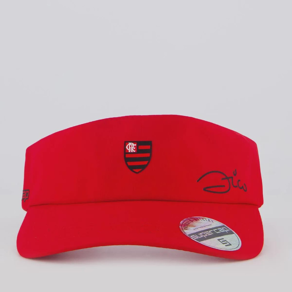 Imagem 2 do produto Viseira Adulto do Flamengo Supercap Zico Aba Curva