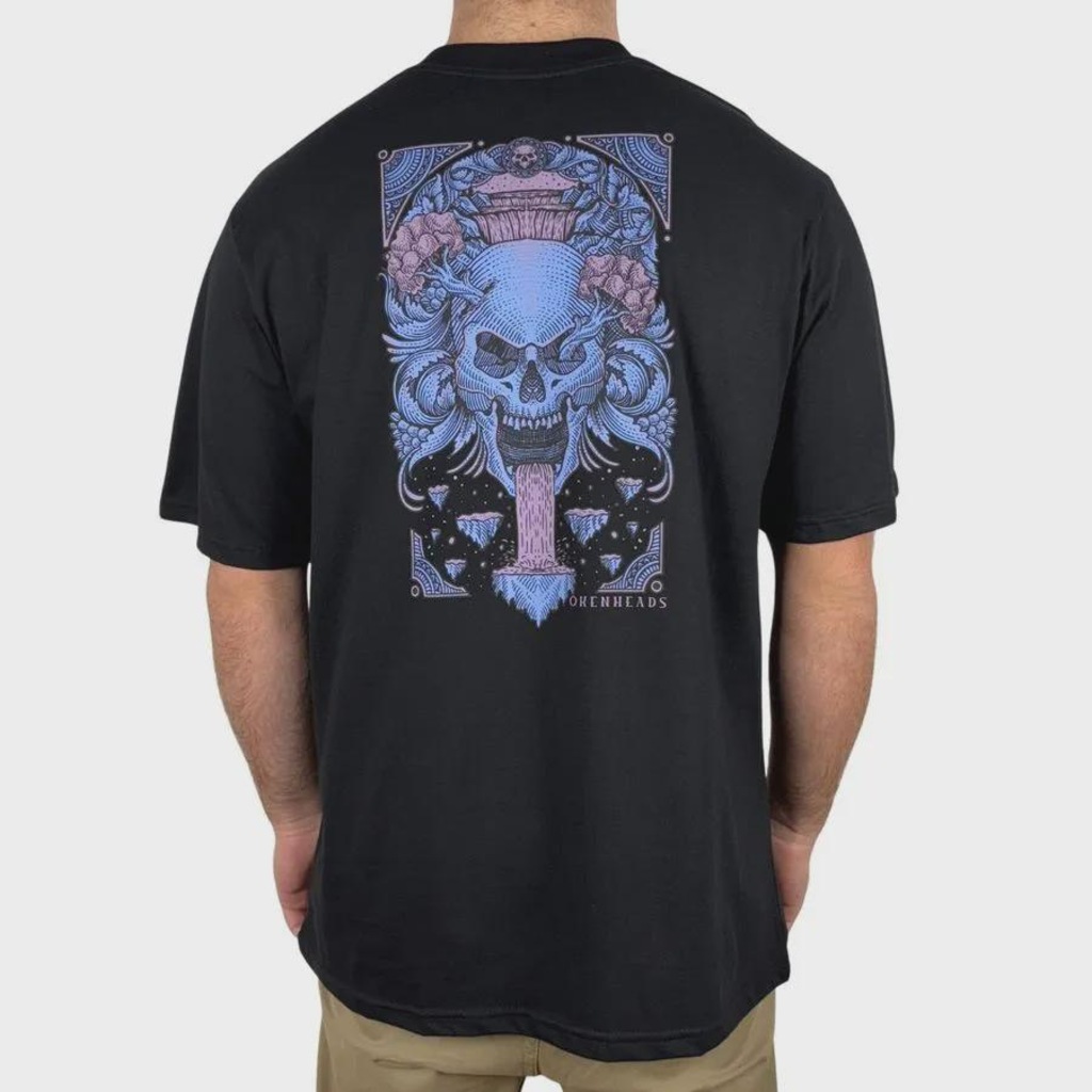 Imagem 2 do produto Camiseta Okenheads Básica Silk Gola Masculina