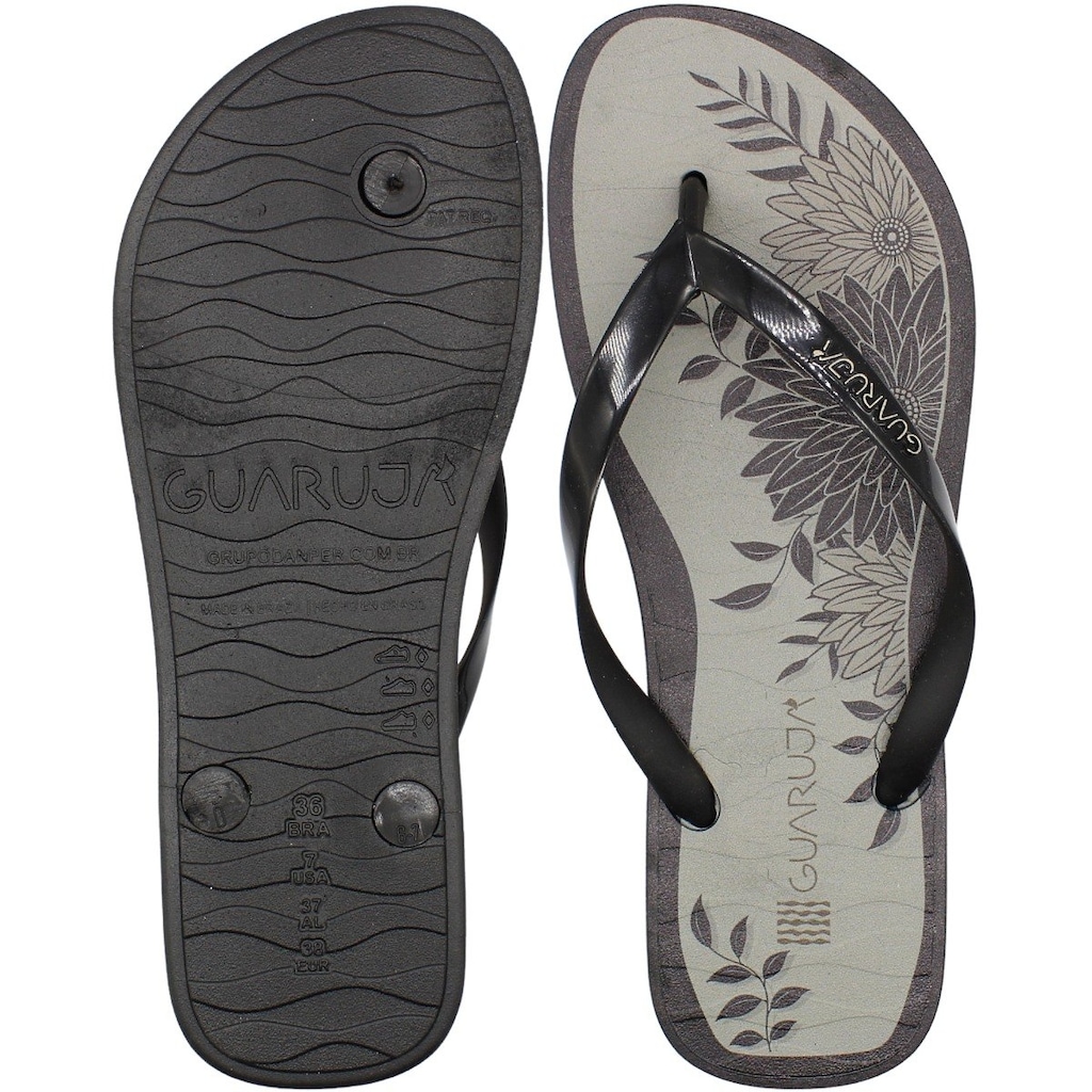 Imagem 3 do produto Chinelo Guarujá Florido Tira Fina Feminino
