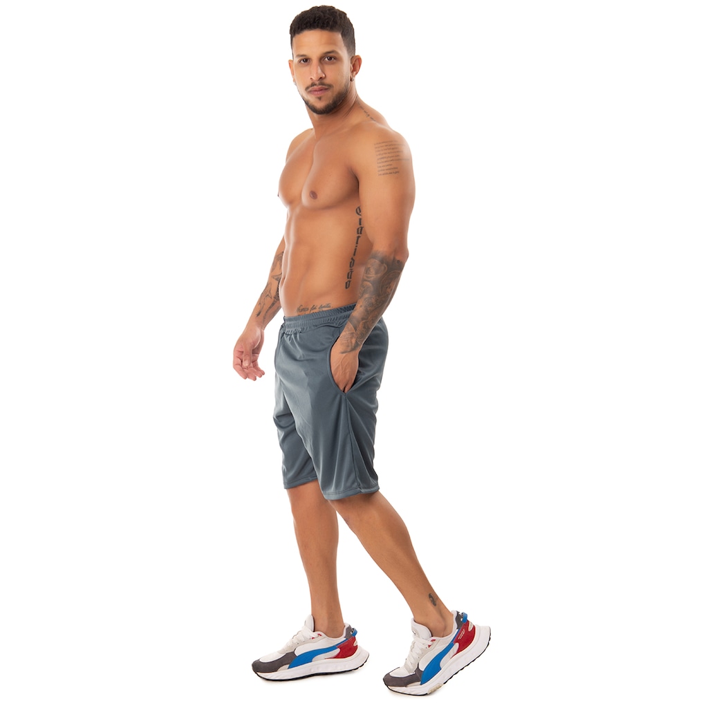 Imagem 2 do produto Bermuda Helanca Esportiva Fristyle Academia Com Bolso Masculina