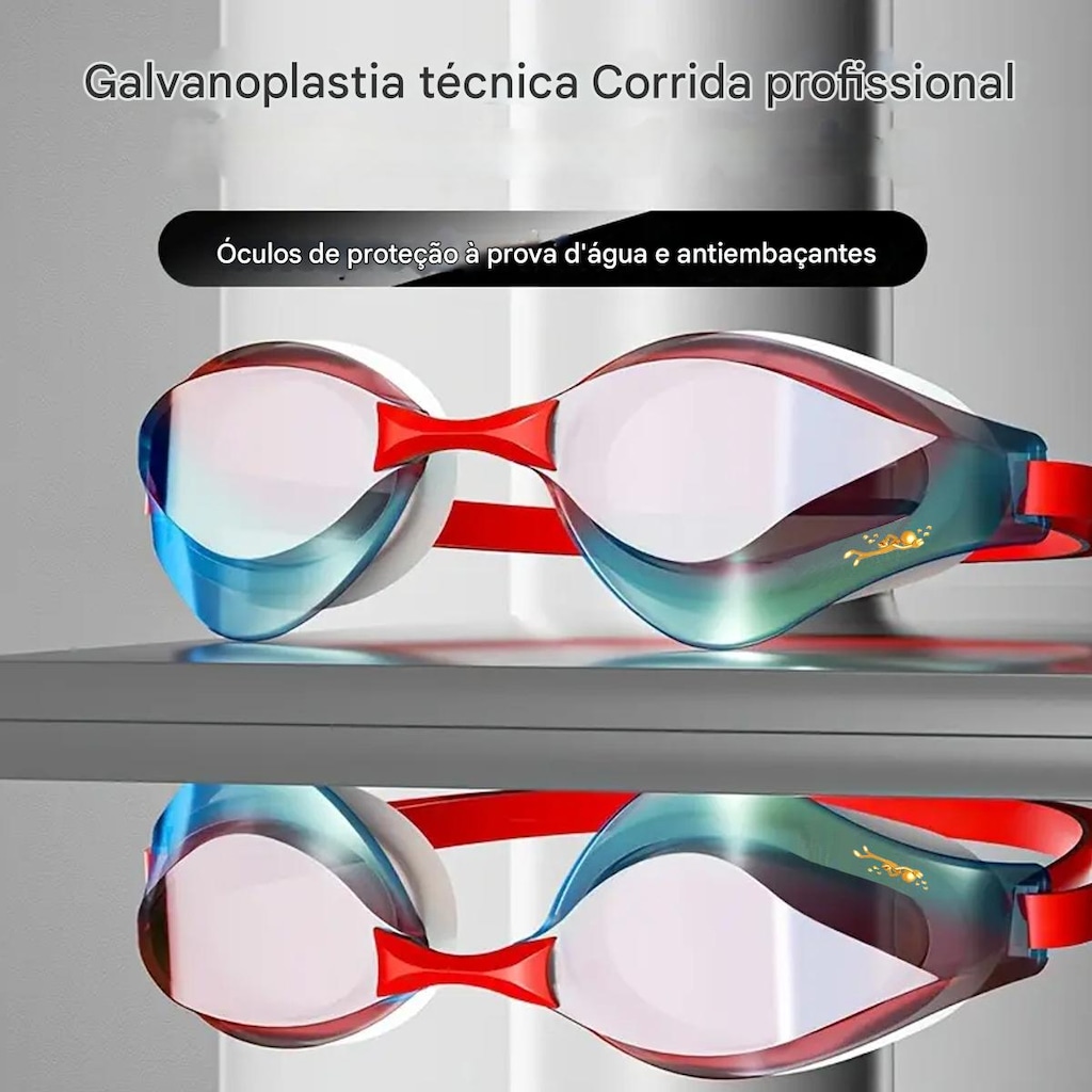 Imagem 3 do produto Óculos de Natação Adulto Gold Sports Fire Pro Performance 9.0