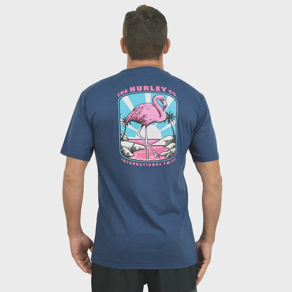 Imagem 2 do produto Camiseta Masculina Hurley Flamingo Navy