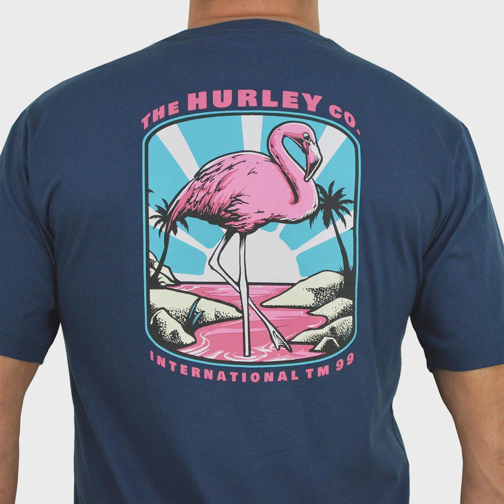 Imagem 3 do produto Camiseta Masculina Hurley Flamingo Navy