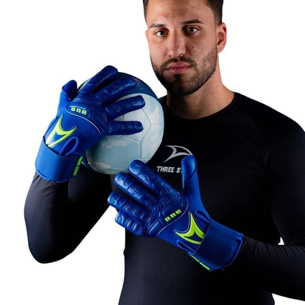 Imagem 3 do produto Luva de Goleiro de Futebol de Campo Three Stars One 32